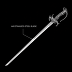 Saint George Medieval Dragon Sword – Decorative Replica Display Piece, Dull Blade Collectible, Knight Fantasy Sword for Cosplay, Home Decor and Collections