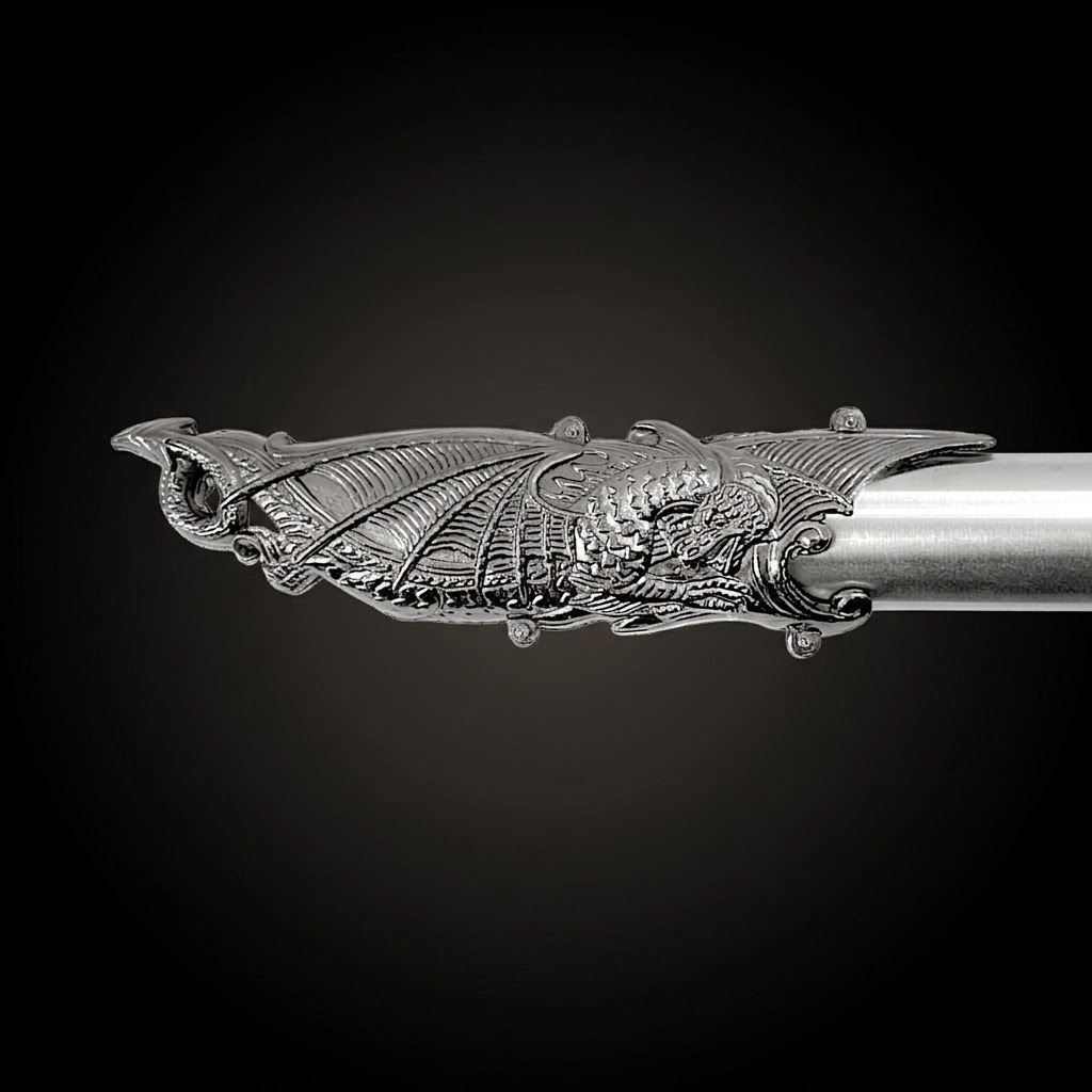 Saint George Medieval Dragon Sword – Decorative Replica Display Piece, Dull Blade Collectible, Knight Fantasy Sword for Cosplay, Home Decor and Collections