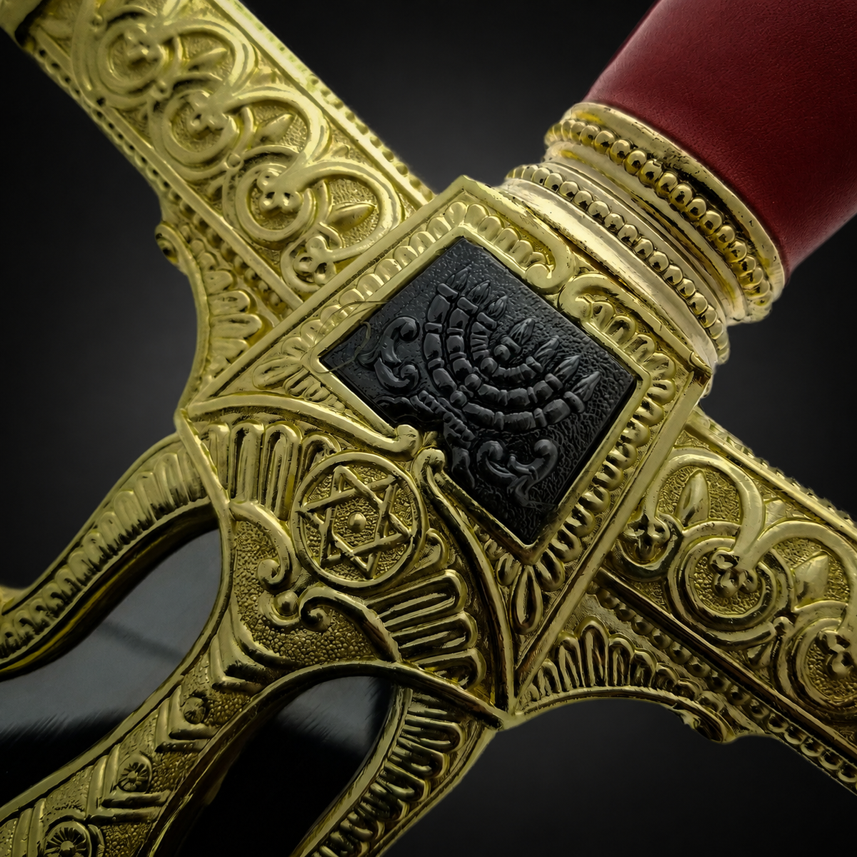 Gold King Solomon replica sword hilt | Knight's Collection