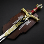 Ornate King Solomon sword on plaque | Knight's Collection