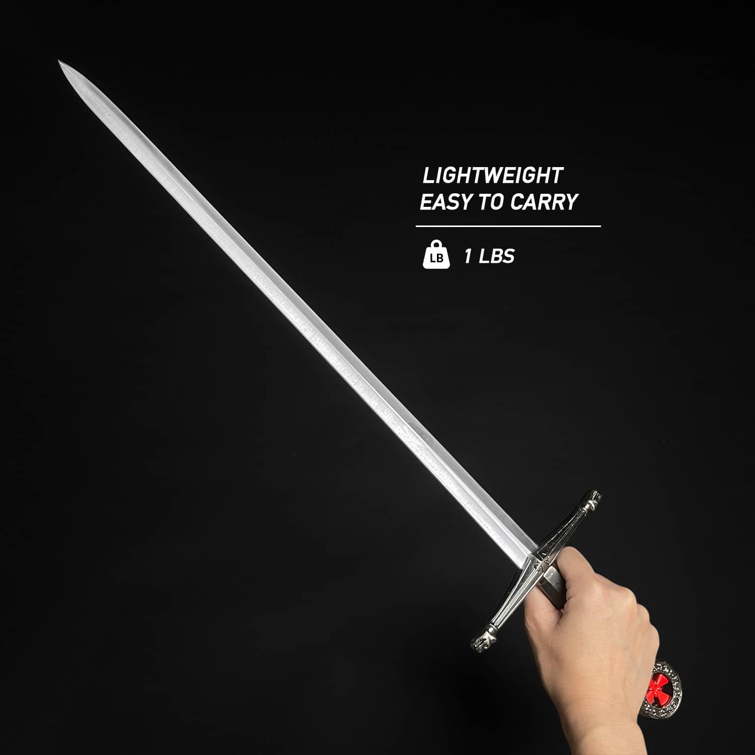 23 1/4" Templer Sword, White