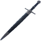 Black Wolf Head Medieval Dagger with Intricate Design and Sturdy Handle for Collectors and Enthusiasts