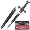 Fantasy Edge Dragon Medieval Dagger with ornate handle and sleek blade, perfect for collectors and enthusiasts