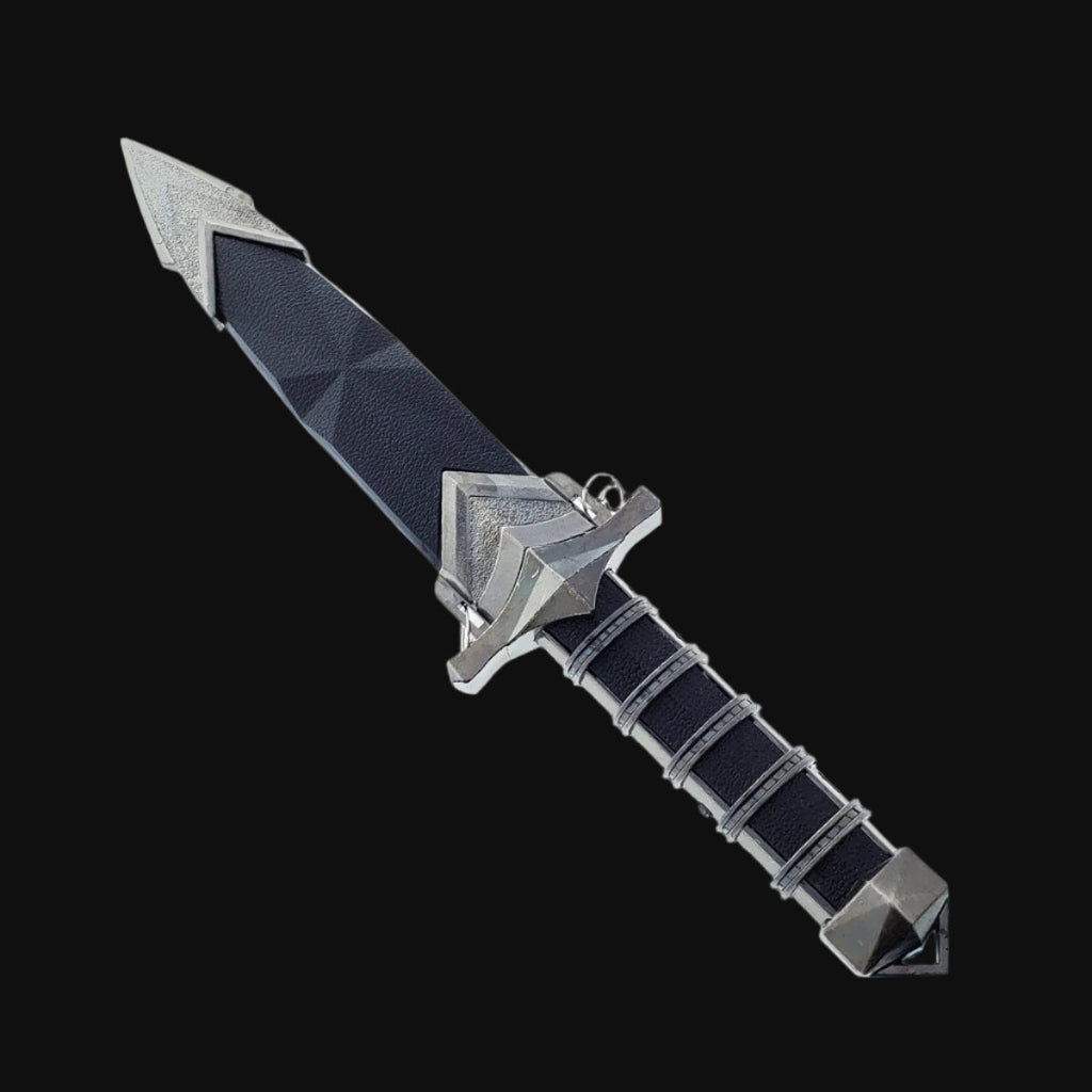 Fantasy Medieval Dagger with a decorative blade and ornate handle design