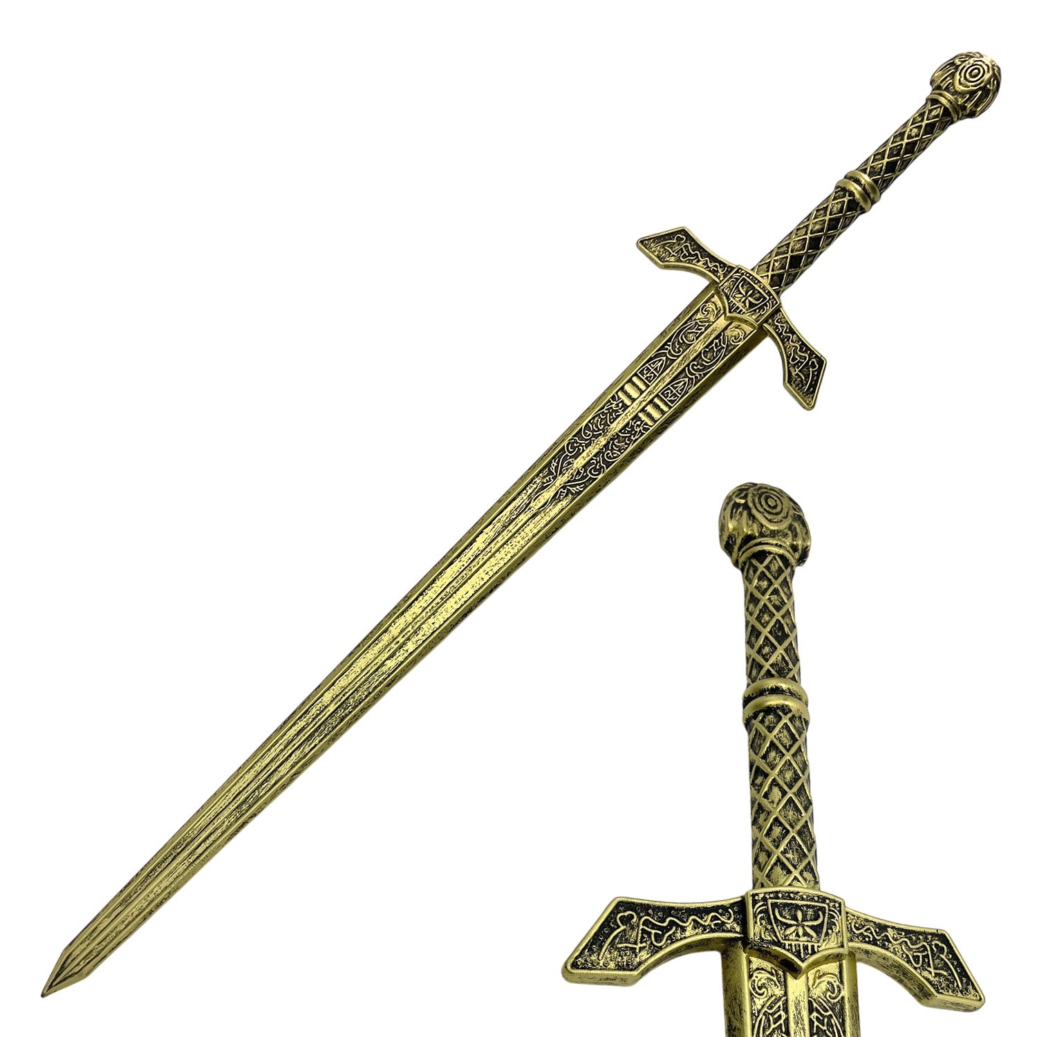 Knight's Collection Foam Medieval Fantasy Sword with detailed design and safe for play