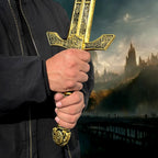 Knight's Collection Foam Medieval Fantasy Sword with ornate golden hilt, perfect for imaginative play