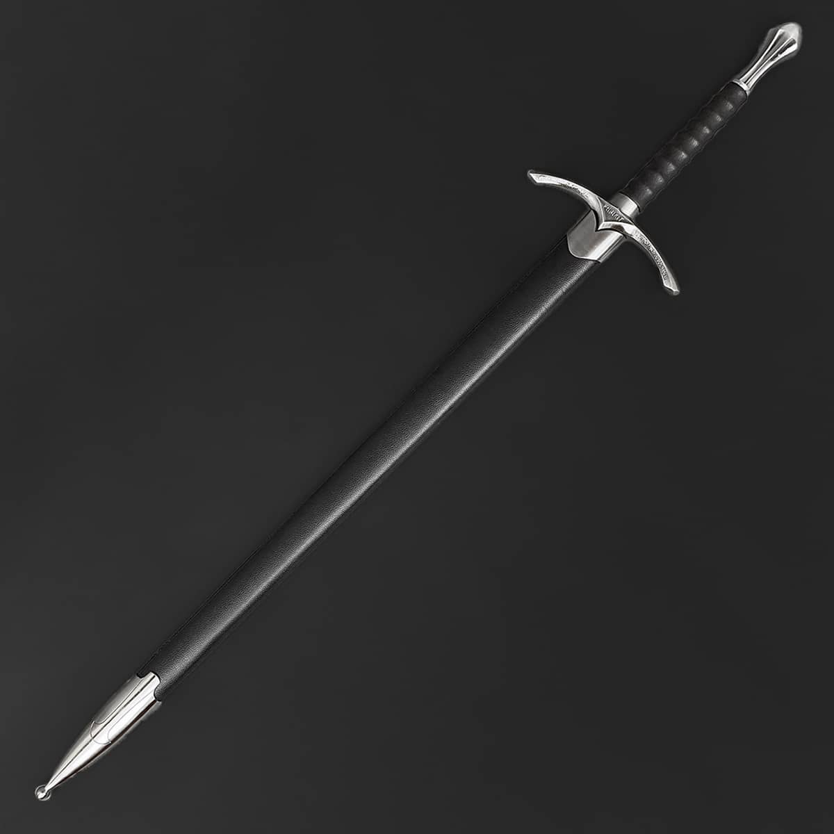 Knight's Collection one-hand sword with a sleek design and hand-forged medieval blade for collectors