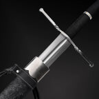 Hand-Forged Medieval Sword by Knight's Collection with detailed handle and elegant guard