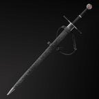 Hand-Forged Medieval Sword from Knight's Collection with intricate detailing and robust design