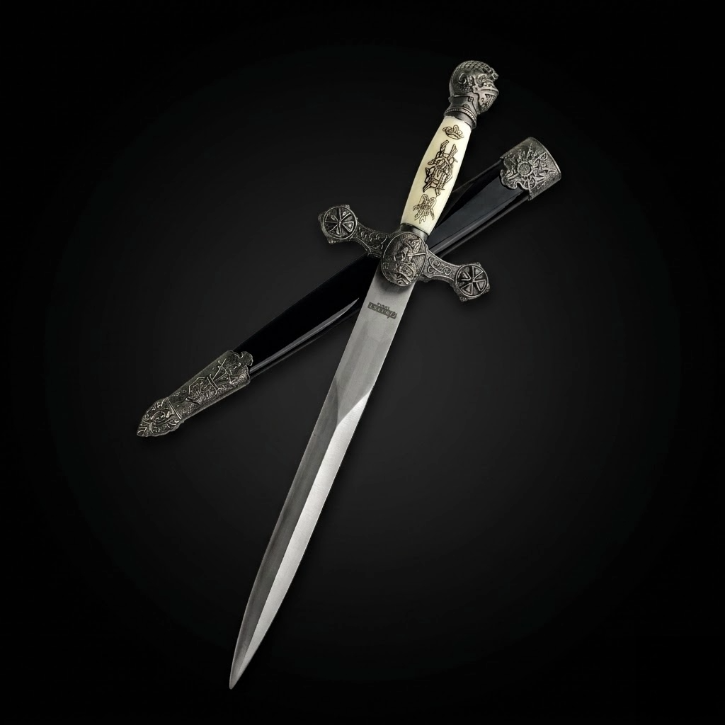 13 1/2" Renaissance Dagger Knights Templar