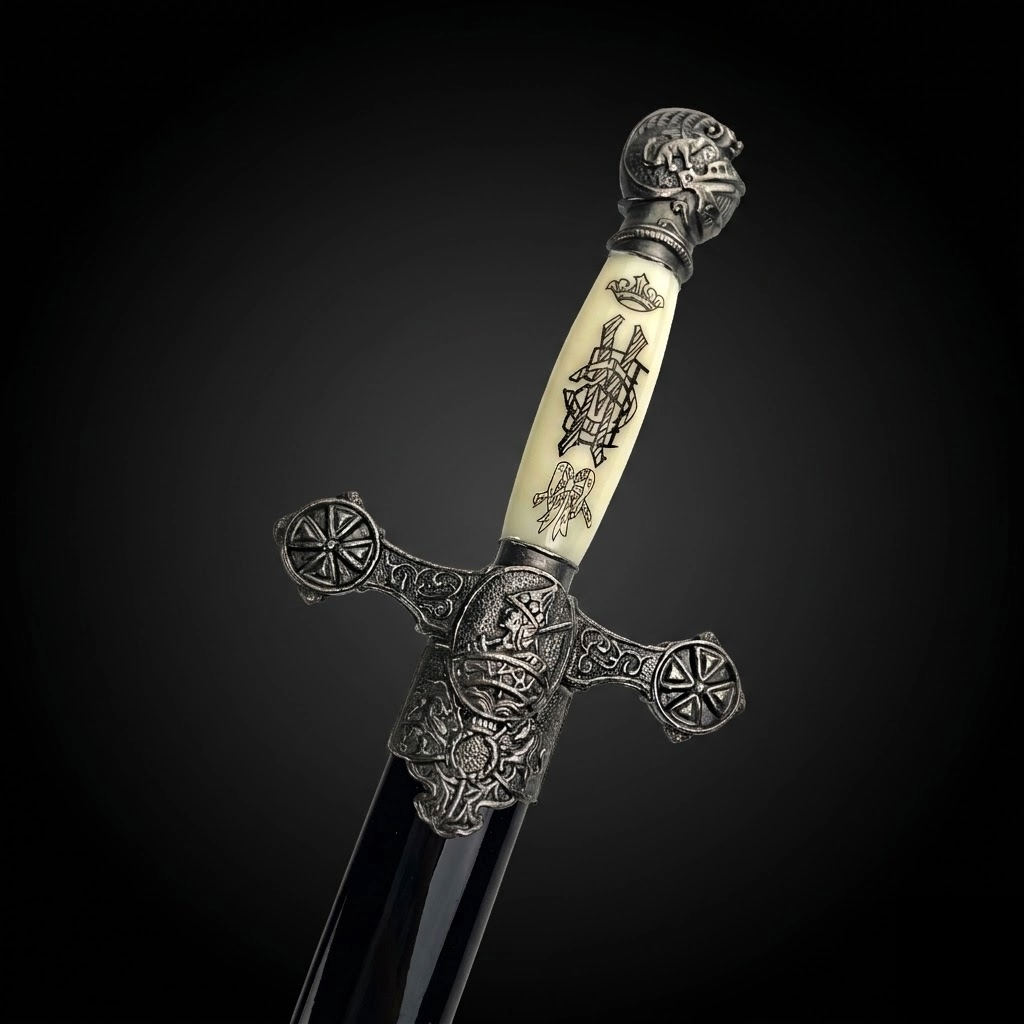 13 1/2" Renaissance Dagger Knights Templar