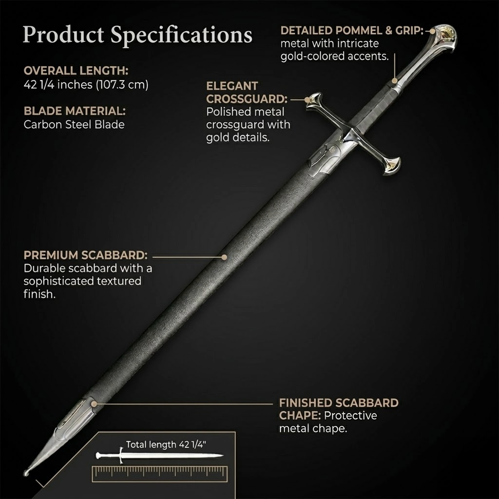42 1/4" King's One Hand Sword
