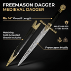 Masonic Dagger – Freemason Symbolic Design