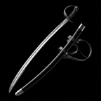 40.15" Knight's Collection Hand-Forged Cutlass Full-Tang 1060 Carbon Steel