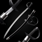 40.15" Knight's Collection Hand-Forged Cutlass Full-Tang 1060 Carbon Steel