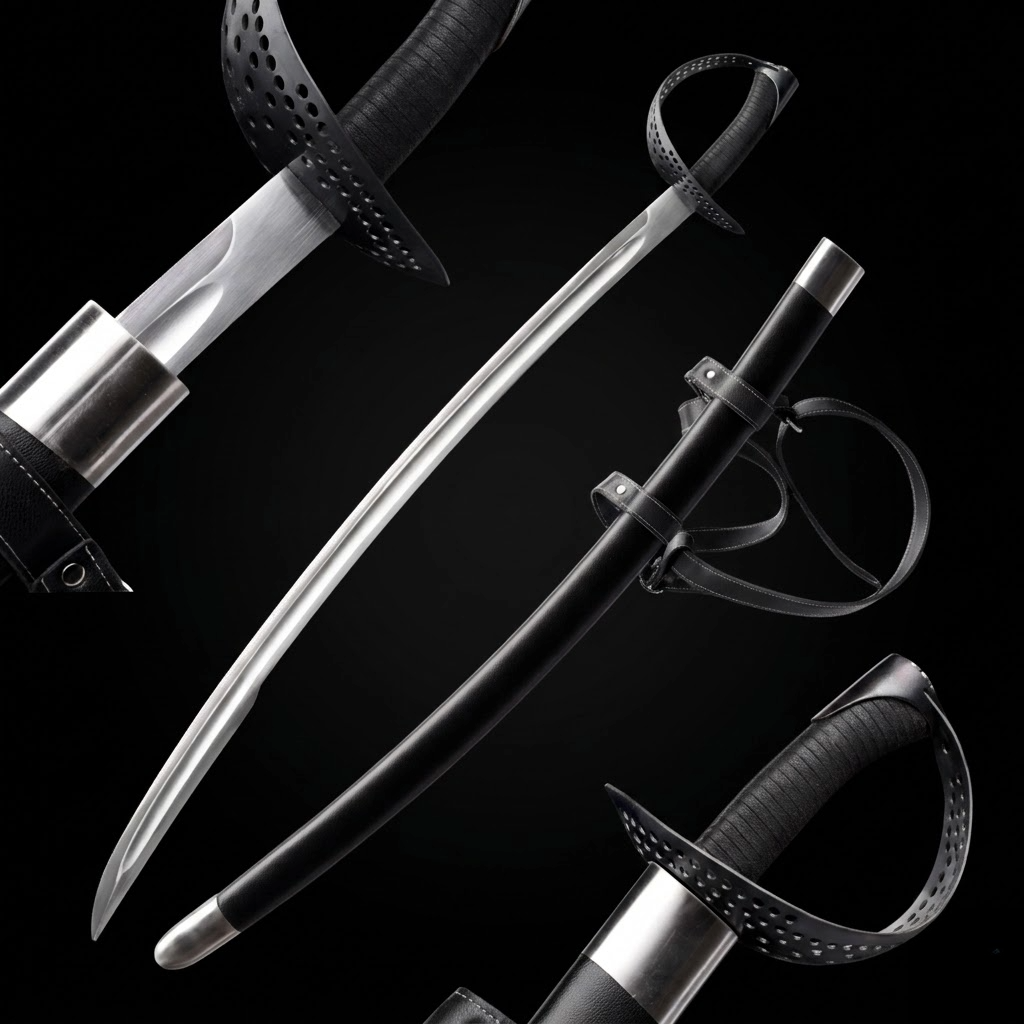 Hand-Forged Full Tang 1060 Carbon Steel Cutlass Sword – Knight's