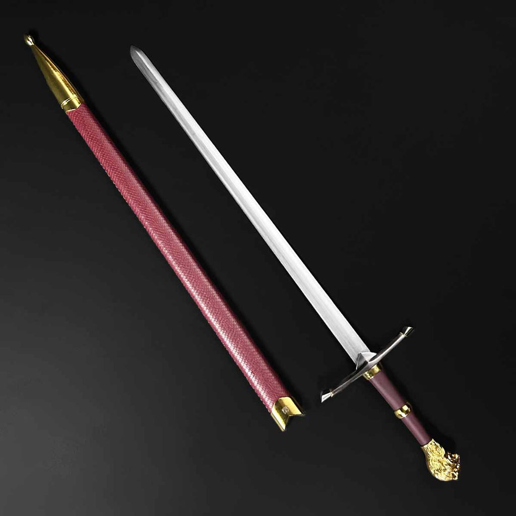 Knight's Collection 'Chimera' Medieval Sword with ornate handle and intricate blade design