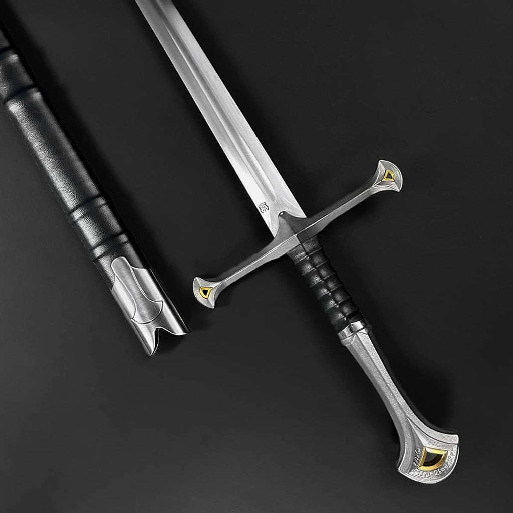 Knight's Collection Elite - Hand-Forged Medieval Sword with detailed hilt and sharp blade