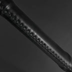 Handle detail of Knight's Collection Elite - Hand-Forged Medieval Sword with intricate leather stitching