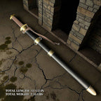 Knights Collection Godfrid the Battle-Born Viking Sword with detailed hilt and blade specifications