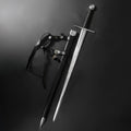Knight's Collection Guardian of Eldwyn Medieval Sword with Hand-Forged Blade and Leather Scabbard