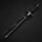 Knights Collection Nightwolf Medieval Sword with intricate hilt design and leather grip