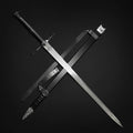 Knights Collection Nightwolf Medieval Sword with Intricate Handle and Detailed Blade Design