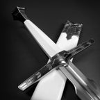 Knights Collection White Knight medieval sword with intricate guard and elegant blade design