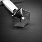 Knights Collection White Knight medieval sword pommel with a polished steel finish