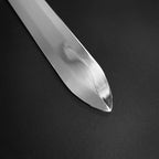 Knight Collection polished steel freemason decorative sword blade tip close up showing brushed finish