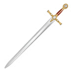 Masonic Red Foam Sword with detailed hilt and sturdy foam blade for safe play