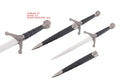 Medieval Claymore Dagger with 16-inch overall length and 9-inch blade