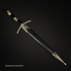 Fantasy Edge Medieval Dagger - Crown and Ornaments Handle with intricate detailing and sleek design