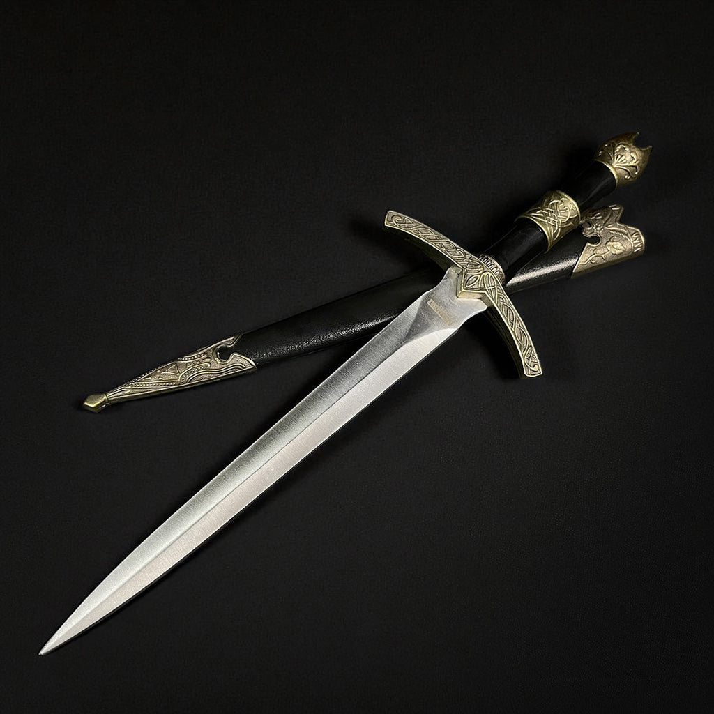 Dagger Collection Medieval Dagger - Crown and Ornaments Handle | Knight's Collection