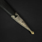 Fantasy Edge Medieval Dagger - Crown and Ornaments Handle with Intricate Detailing
