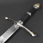 One-Hand Knight Medieval Sword from Knight's Collection with a sleek silver blade and detailed grip