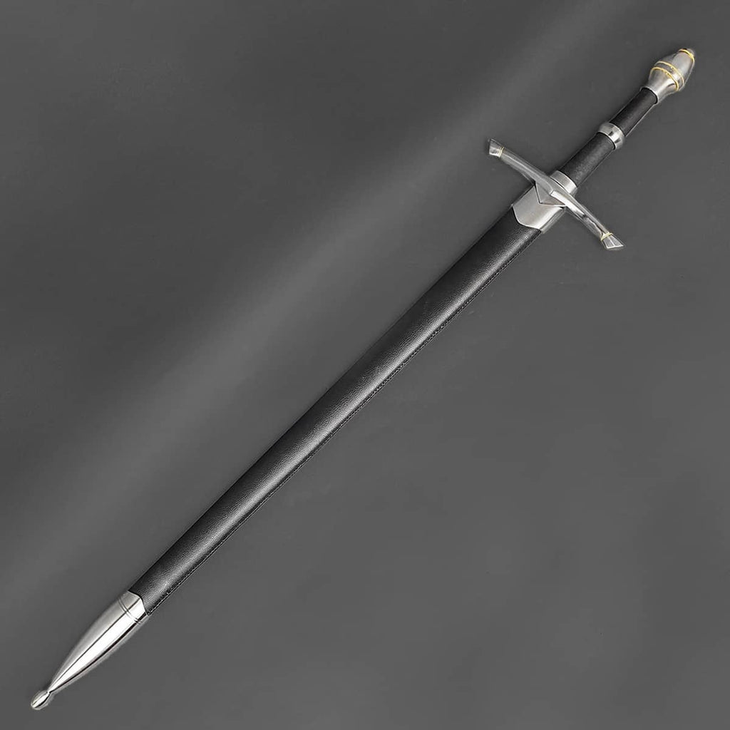 One-Hand Knight Medieval Sword from Knight's Collection with a sleek blade and detailed hilt design