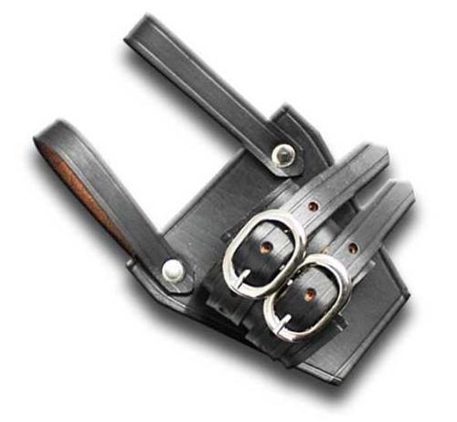 Medieval Leather Sword Frog – 6.25" x 4.5" Adjustable Belt Holder