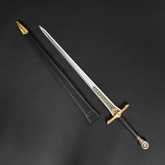 Knight's Collection Rings of Power swords medieval fantasy sword with elegant blade and detailed hilt