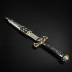 Elegant Roman Dagger with Intricate Design and Gemstone Accents