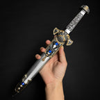 Roman Dagger with Intricate Design and Decorative Handle