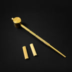 Knight's Collection Sword Cleaning Kit with brass tools for maintaining sword quality and longevity