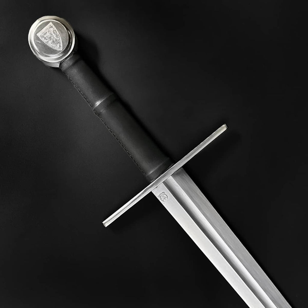 Valebrand hand-forged medieval sword with a sleek design and detailed hilt for collectors