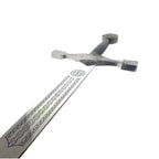 Decorative Excalibur knight medieval sword for display with intricate blade designs and detailed hilt