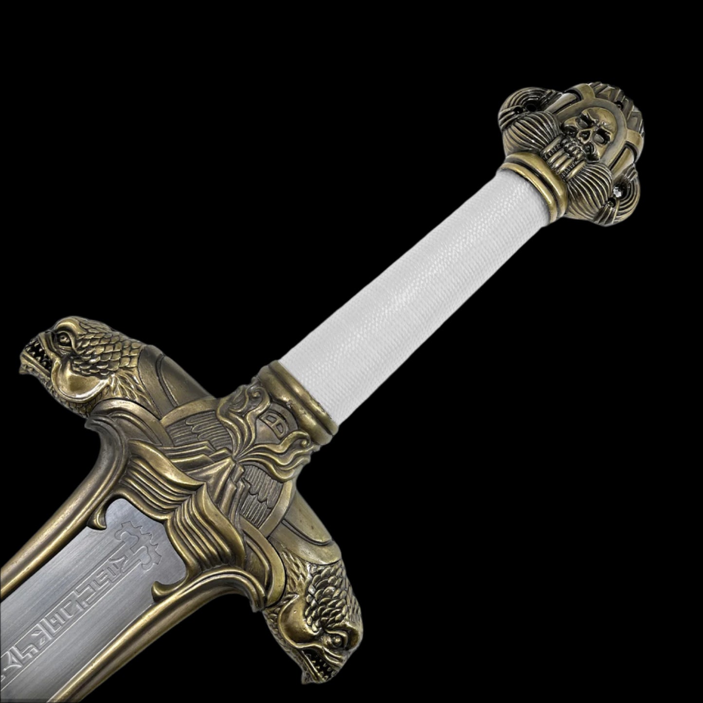 Decorative fantasy Barbarian sword from Knight's Collection with detailed eagle and skull design hilt