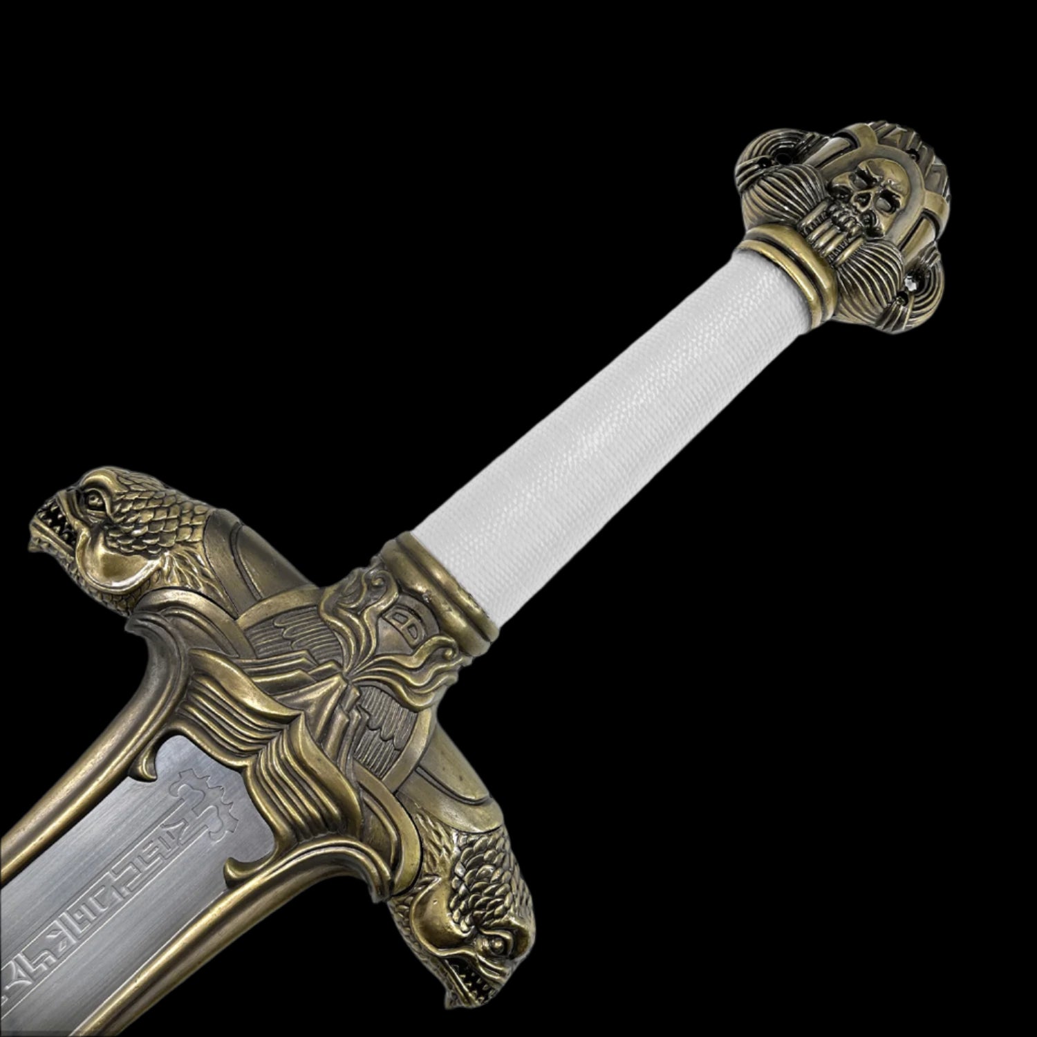 Decorative fantasy Barbarian sword from Knight's Collection with detailed eagle and skull design hilt