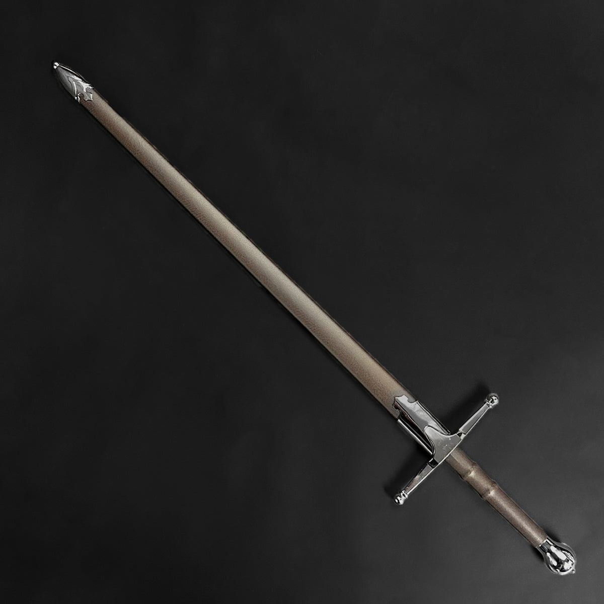 William Wallace Knight Sword from Knight's Collection with a polished blade and decorative hilt