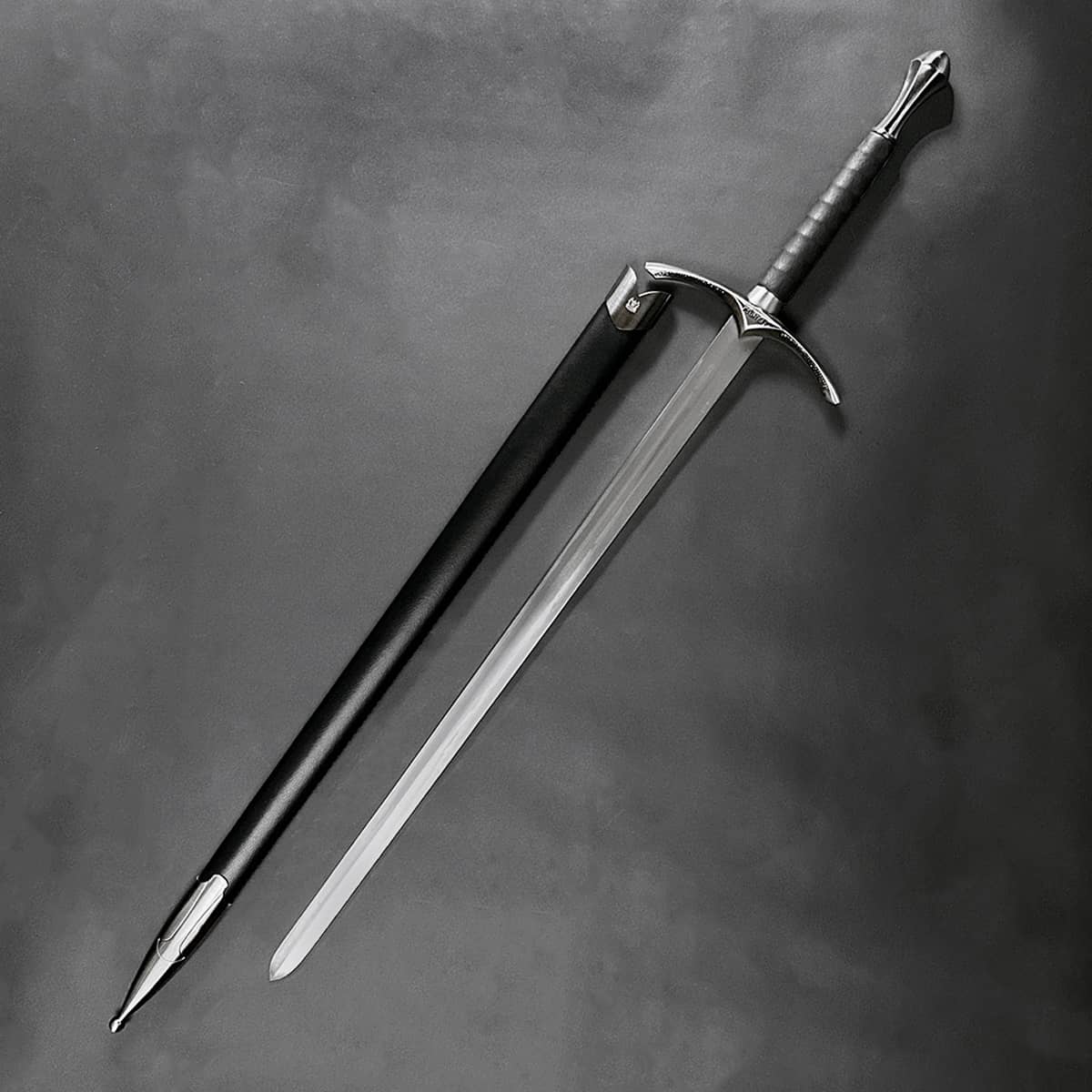 Knight Collections wizard one hand medieval sword with sleek design and engraved details
